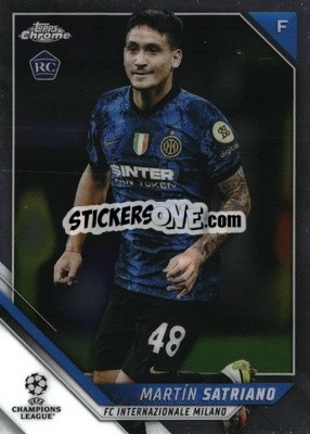Sticker Martin Satriano - UEFA Champions League Chrome 2021-2022 n. 90 - Topps