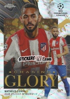 Sticker Matheus Cunha - UEFA Champions League Chrome 2021-2022 - Topps