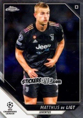 Sticker Matthijs de Ligt - UEFA Champions League Chrome 2021-2022 n. 61 - Topps