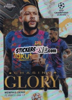 Sticker Memphis Depay - UEFA Champions League Chrome 2021-2022 - Topps