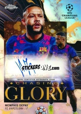 Sticker Memphis Depay - UEFA Champions League Chrome 2021-2022 n. CGa-2 - Topps