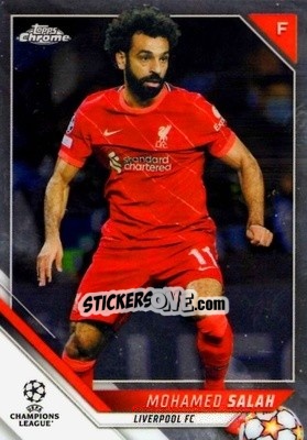 Sticker Mohamed Salah - UEFA Champions League Chrome 2021-2022 n. 21 - Topps