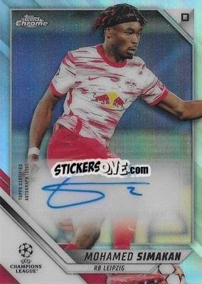 Sticker Mohamed Simakan - UEFA Champions League Chrome 2021-2022 n. CA-MS - Topps