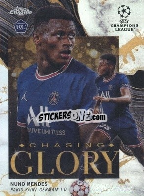 Sticker Nuno Mendes - UEFA Champions League Chrome 2021-2022 n. CG-18 - Topps