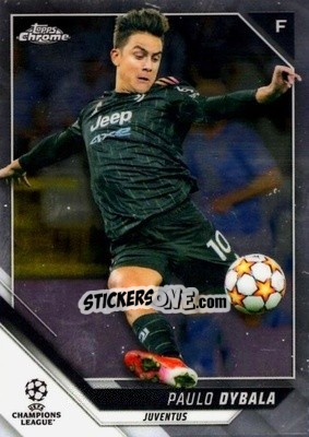 Figurina Paulo Dybala - UEFA Champions League Chrome 2021-2022 - Topps