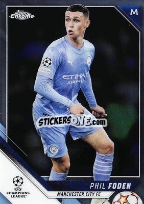 Sticker Phil Foden - UEFA Champions League Chrome 2021-2022 n. 129 - Topps