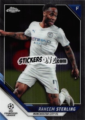 Sticker Raheem Sterling - UEFA Champions League Chrome 2021-2022 n. 113 - Topps