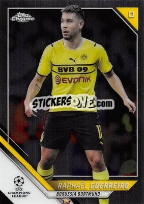 Sticker Raphael Guerreiro - UEFA Champions League Chrome 2021-2022 n. 178 - Topps