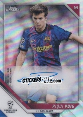 Sticker Riqui Puig - UEFA Champions League Chrome 2021-2022 n. CA-RP - Topps
