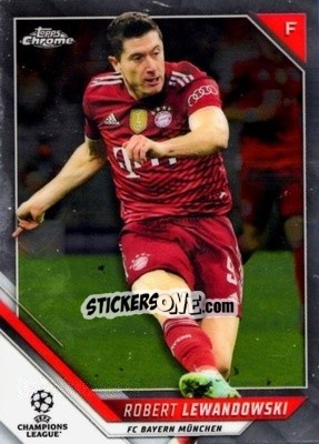Sticker Robert Lewandowski - UEFA Champions League Chrome 2021-2022 n. 123 - Topps