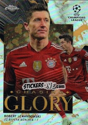 Sticker Robert Lewandowski - UEFA Champions League Chrome 2021-2022 n. CG-4 - Topps