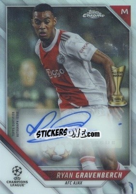 Sticker Ryan Gravenberch - UEFA Champions League Chrome 2021-2022 n. CA-RG - Topps