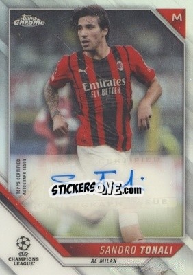 Sticker Sandro Tonali - UEFA Champions League Chrome 2021-2022 n. CA-ST - Topps