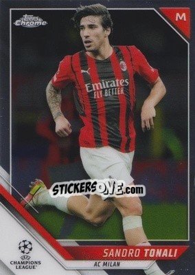 Sticker Sandro Tonali - UEFA Champions League Chrome 2021-2022 n. 147 - Topps