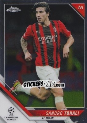 Sticker Sandro Tonali - UEFA Champions League Chrome 2021-2022 - Topps