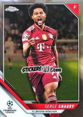 Sticker Serge Gnabry - UEFA Champions League Chrome 2021-2022 n. 143 - Topps