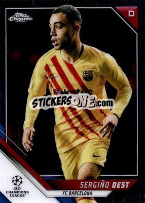 Sticker Sergino Dest - UEFA Champions League Chrome 2021-2022 n. 81 - Topps