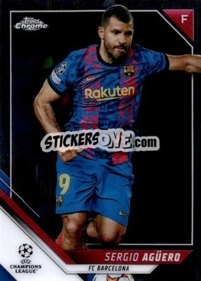 Sticker Sergio Aguero - UEFA Champions League Chrome 2021-2022 n. 39 - Topps
