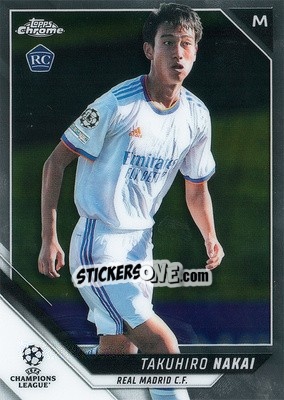 Sticker Takuhiro Nakai - UEFA Champions League Chrome 2021-2022 n. 157 - Topps