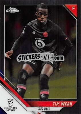 Sticker Tim Weah - UEFA Champions League Chrome 2021-2022 n. 189 - Topps