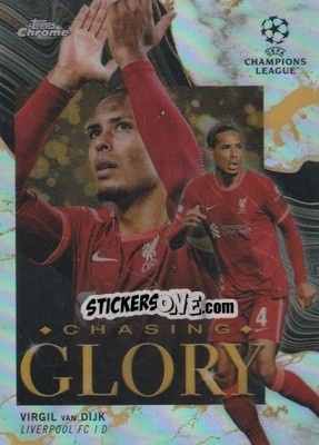 Sticker Virgil van Dijk - UEFA Champions League Chrome 2021-2022 n. CG-9 - Topps