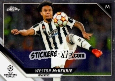Sticker Weston McKennie - UEFA Champions League Chrome 2021-2022 - Topps