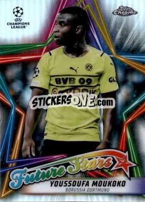 Sticker Youssoufa Moukoko - UEFA Champions League Chrome 2021-2022 n. FS-4 - Topps
