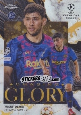 Sticker Yusuf Demir - UEFA Champions League Chrome 2021-2022 n. CG-16 - Topps