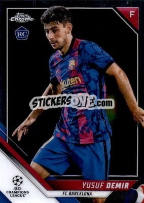 Sticker Yusuf Demir - UEFA Champions League Chrome 2021-2022 - Topps