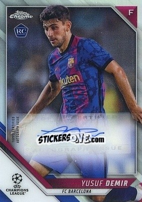 Sticker Yusuf Demir - UEFA Champions League Chrome 2021-2022 n. CA-YD - Topps