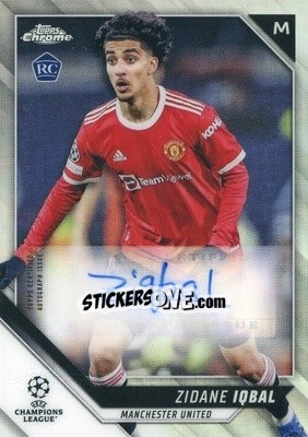 Sticker Zidane Iqbal - UEFA Champions League Chrome 2021-2022 n. CA-ZI - Topps