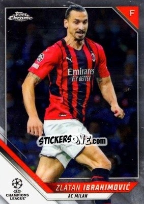 Sticker Zlatan Ibrahimovic - UEFA Champions League Chrome 2021-2022 n. 116 - Topps