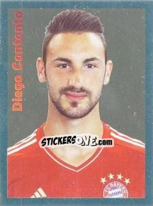 Sticker Diego Contento (Glitzer) - Fc Bayern München 2011-2012 n. 62 - Panini