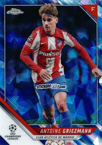 Sticker Antoine Griezmann - Champions League Chrome 2021-2022. Sapphire Edition n. 171 - Topps