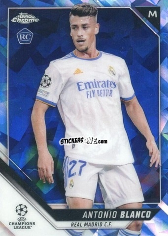 Sticker Antonio Blanco - Champions League Chrome 2021-2022. Sapphire Edition n. 154 - Topps