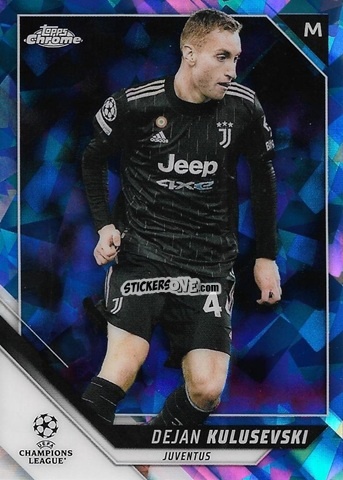 Sticker Dejan Kulusevski - Champions League Chrome 2021-2022. Sapphire Edition n. 109 - Topps