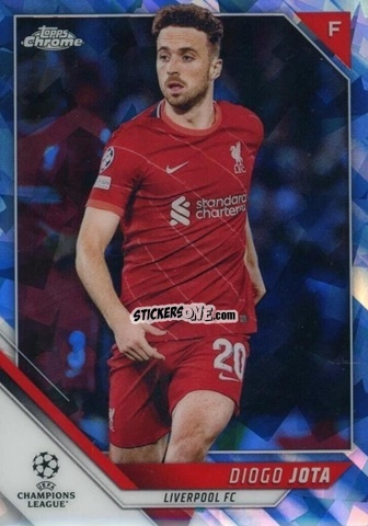 Sticker Diogo Jota - Champions League Chrome 2021-2022. Sapphire Edition n. 180 - Topps