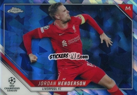 Sticker Jordan Henderson - Champions League Chrome 2021-2022. Sapphire Edition n. 16 - Topps