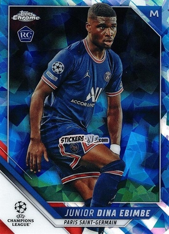 Sticker Junior Dina Ebimbe - Champions League Chrome 2021-2022. Sapphire Edition n. 176 - Topps
