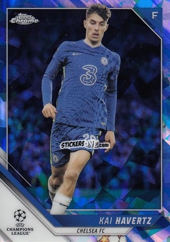 Sticker Kai Havertz - Champions League Chrome 2021-2022. Sapphire Edition n. 74 - Topps