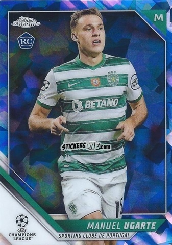 Sticker Manuel Ugarte - Champions League Chrome 2021-2022. Sapphire Edition n. 7 - Topps