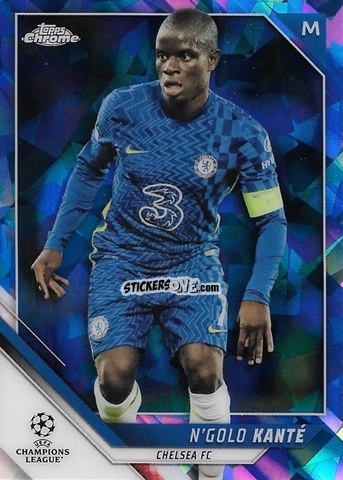 Sticker N'Golo Kante - Champions League Chrome 2021-2022. Sapphire Edition n. 173 - Topps