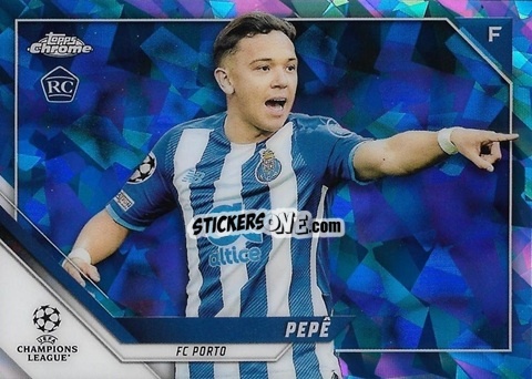 Sticker Pepe - Champions League Chrome 2021-2022. Sapphire Edition n. 52 - Topps