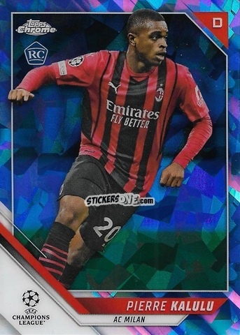 Sticker Pierre Kalulu - Champions League Chrome 2021-2022. Sapphire Edition n. 67 - Topps
