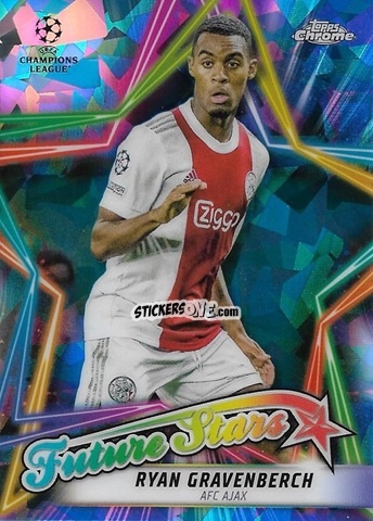Sticker Ryan Gravenberch - Champions League Chrome 2021-2022. Sapphire Edition n. FS-1 - Topps