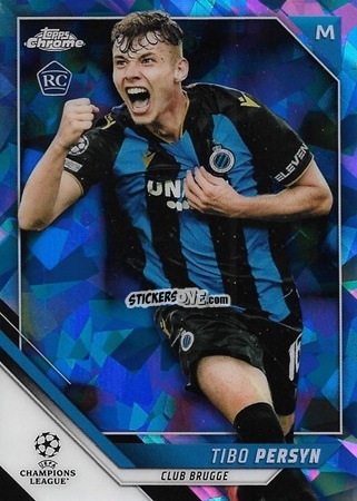 Sticker Tibo Persyn - Champions League Chrome 2021-2022. Sapphire Edition n. 40 - Topps