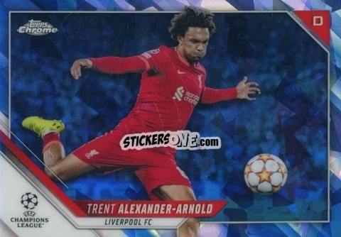 Sticker Trent Alexander-Arnold - Champions League Chrome 2021-2022. Sapphire Edition n. 99 - Topps
