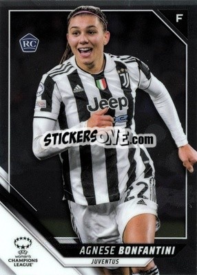 Figurina Agnese Bonfantini - UEFA Women’s Champions League Chrome 2021-2022 n. 30 - Topps