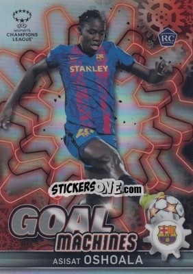 Sticker Asisat Oshoala - UEFA Women’s Champions League Chrome 2021-2022 n. FF-12 - Topps