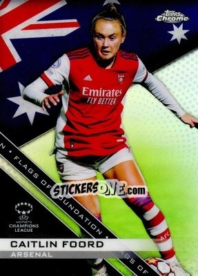 Figurina Caitlin Foord - UEFA Women’s Champions League Chrome 2021-2022 n. FF-2 - Topps